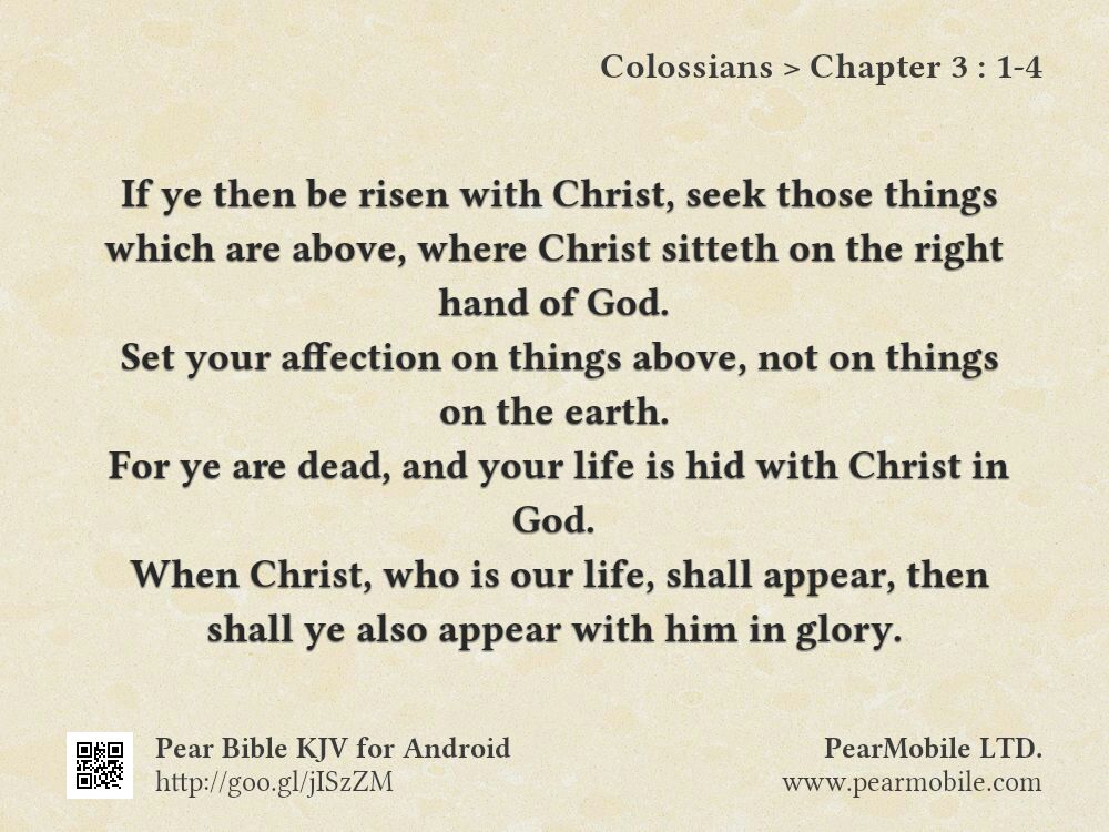 Colossians, Chapter 3:1-4
